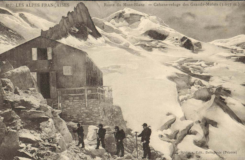 Route du Mont-Blanc. Cabane-refuge des Grands-Mulets (3.057 m)