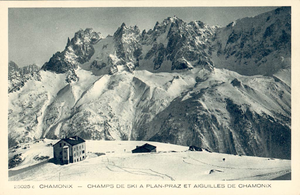 Champs de ski à Plan-Praz et Aiguilles de Chamonix