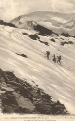 Ascension du Mont-Blanc Arrivée au Pavillon de Tête-Rousse