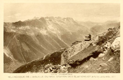 Tlfrique de l'Aiguille du Midi. Station des Glaciers et Aiguilles Rouges