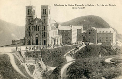Pèlerinage de Notre Dame de La Salette - Arrivée des Mulets