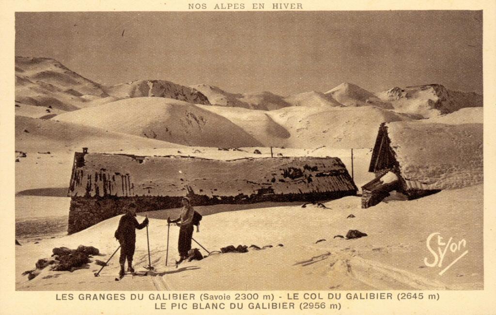 Les Granges du Galibier (Savoie 2.300 m) - Le col du Galibier (2.645 m) - Le Pic Blanc du Galibier (2.956 m)