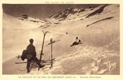 Le chalet et le col du Galibier (2.645 m) - Versant Htes-Alpes